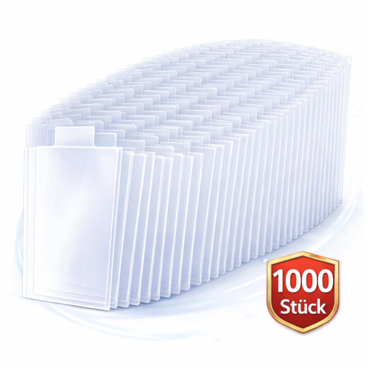 Tab Sleeves – Penny Sleeves mit Zuglasche für Toploader | Schonende Kartenentnahme | 100–1000 Stück