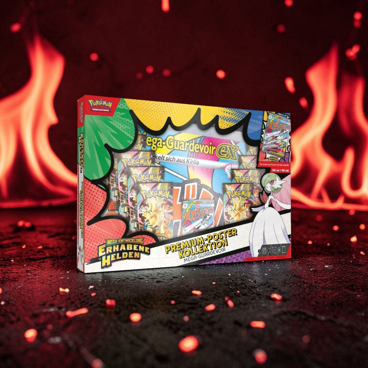 Pokémon Mega-Entwicklung Erhabene Helden Premium-Poster Kollektion Mega-Guardevoir-ex Deutsch