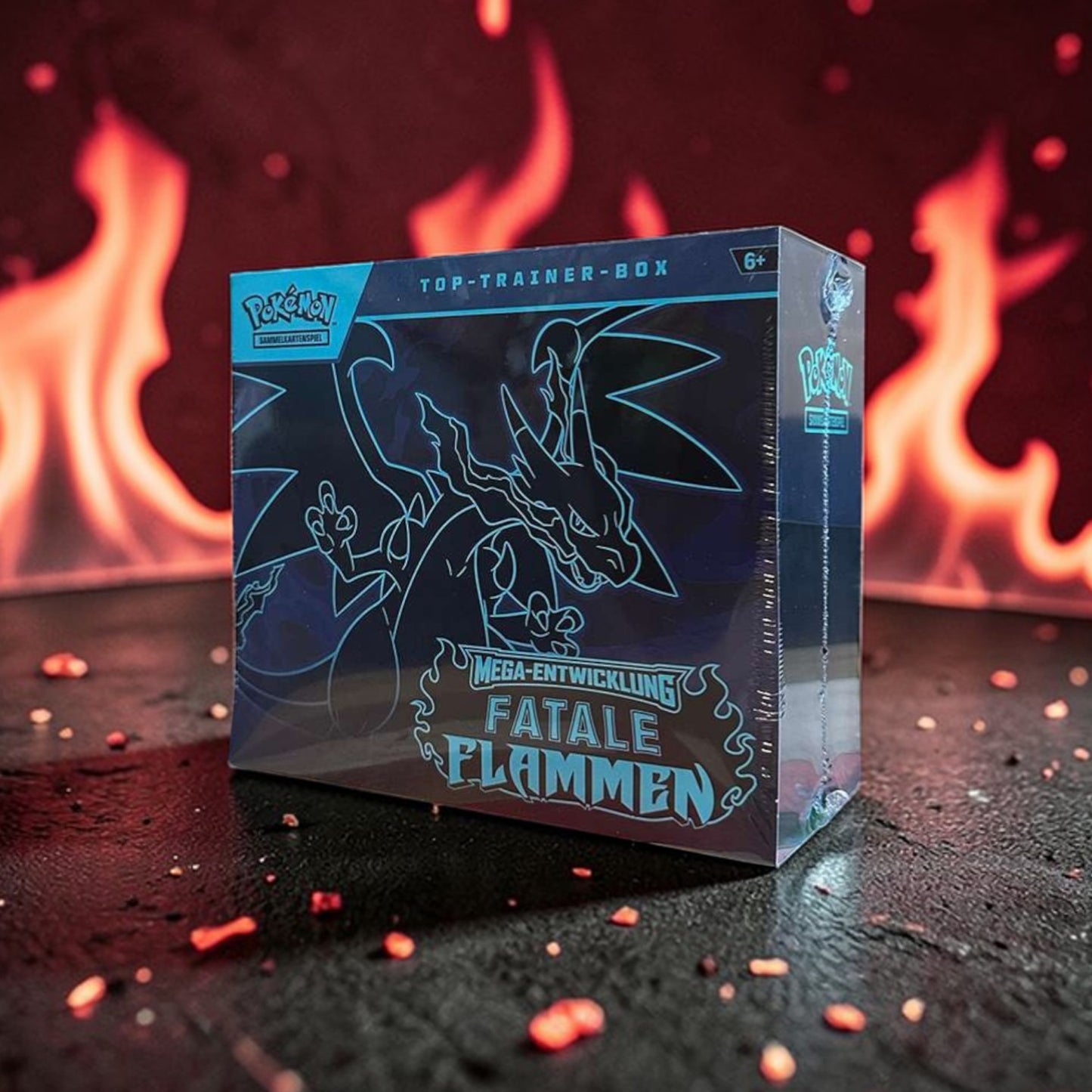 Pokémon Top Trainer Box Fatale Flammen | DeckWächter