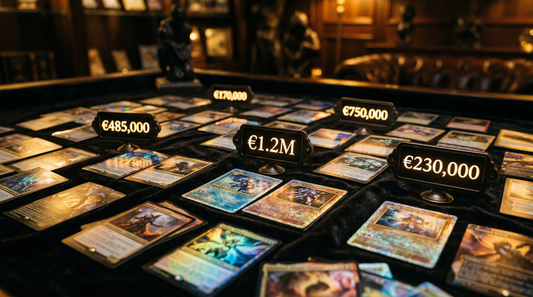 Pokemon Karten Rekordpreise 2026 - Holografische Sammelkarten mit Preisschildern