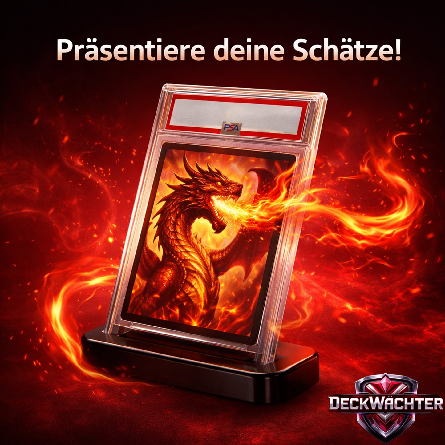 PSA Kartenständer Schwarz – 5er / 10er Set | Für PSA Graded Cards