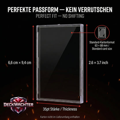 DeckWächter Snap Cases für Sammelkarten – Toploader Cases Set | Pokémon, MTG, Yu-Gi-Oh!, Sportkarten