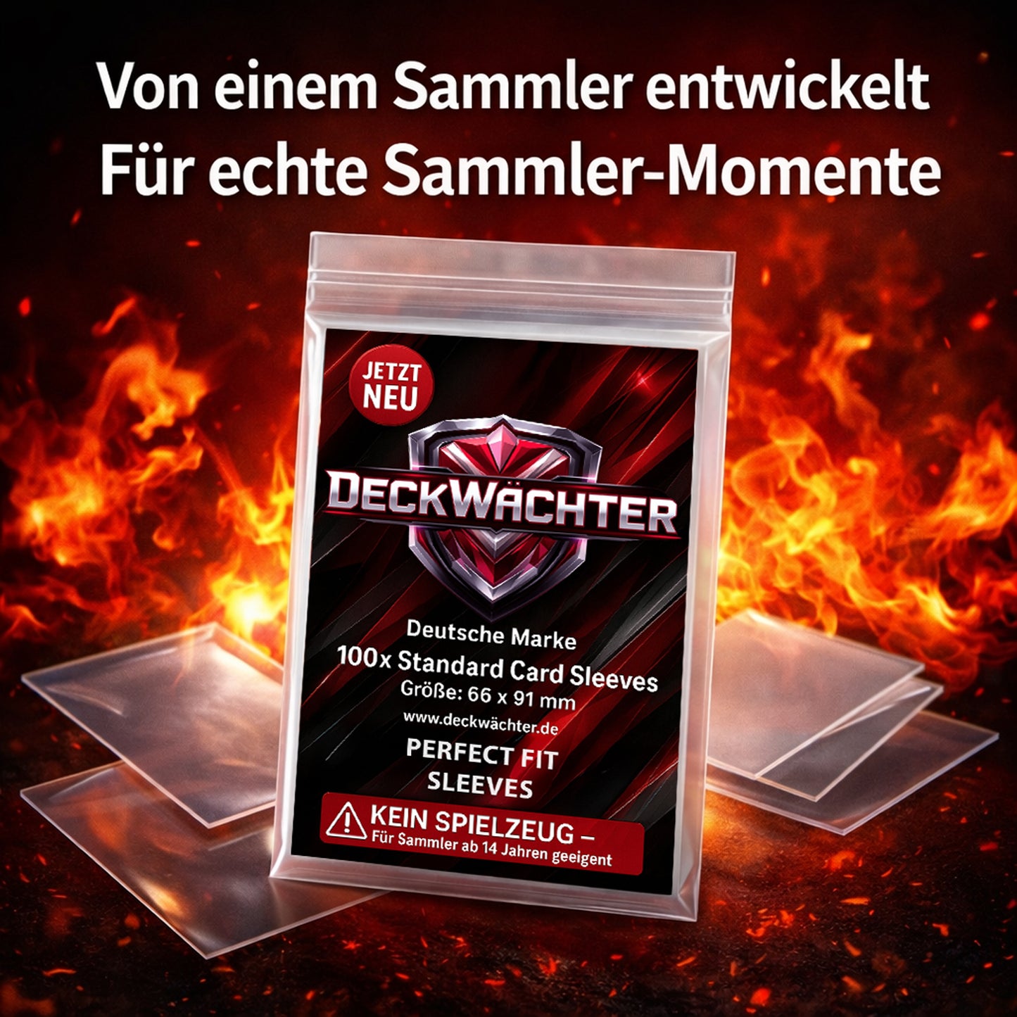 Card Sleeves 66×91 mm, 2.5"×3.5 Perfect Fit Penny Sleeves