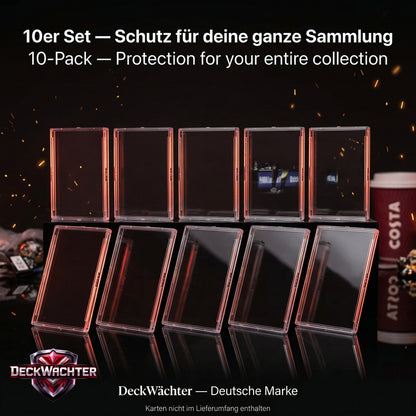 DeckWächter Snap Cases für Sammelkarten – Toploader Cases Set | Pokémon, MTG, Yu-Gi-Oh!, Sportkarten