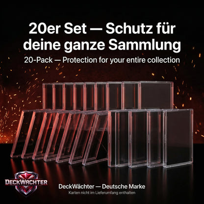 DeckWächter Snap Cases für Sammelkarten – Toploader Cases Set | Pokémon, MTG, Yu-Gi-Oh!, Sportkarten