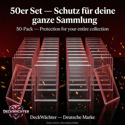 DeckWächter Snap Cases für Sammelkarten – Toploader Cases Set | Pokémon, MTG, Yu-Gi-Oh!, Sportkarten