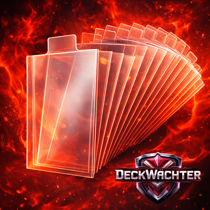 Tab Sleeves – Penny Sleeves mit Zuglasche für Toploader | Schonende Kartenentnahme | 100–1000 Stück