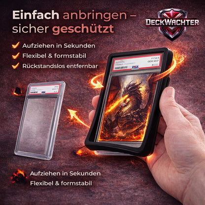 PSA Bumper – Silikon-Schutzrahmen für PSA Graded Karten | 1er oder 5er-Set Schwarz oder Weiß