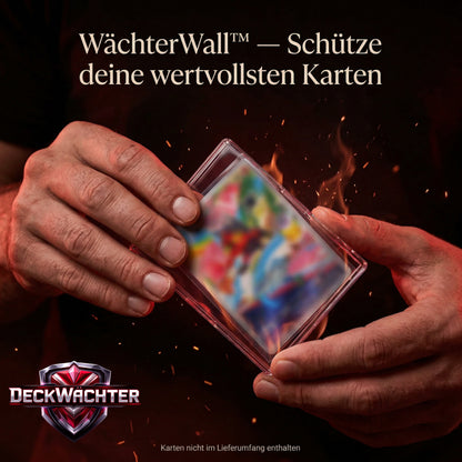 DeckWächter WächterWall™ – Magnetische Snap Case Wandhalterung für TCG Sammelkarten – Kein Bohren – Flexibel & Erweiterbar