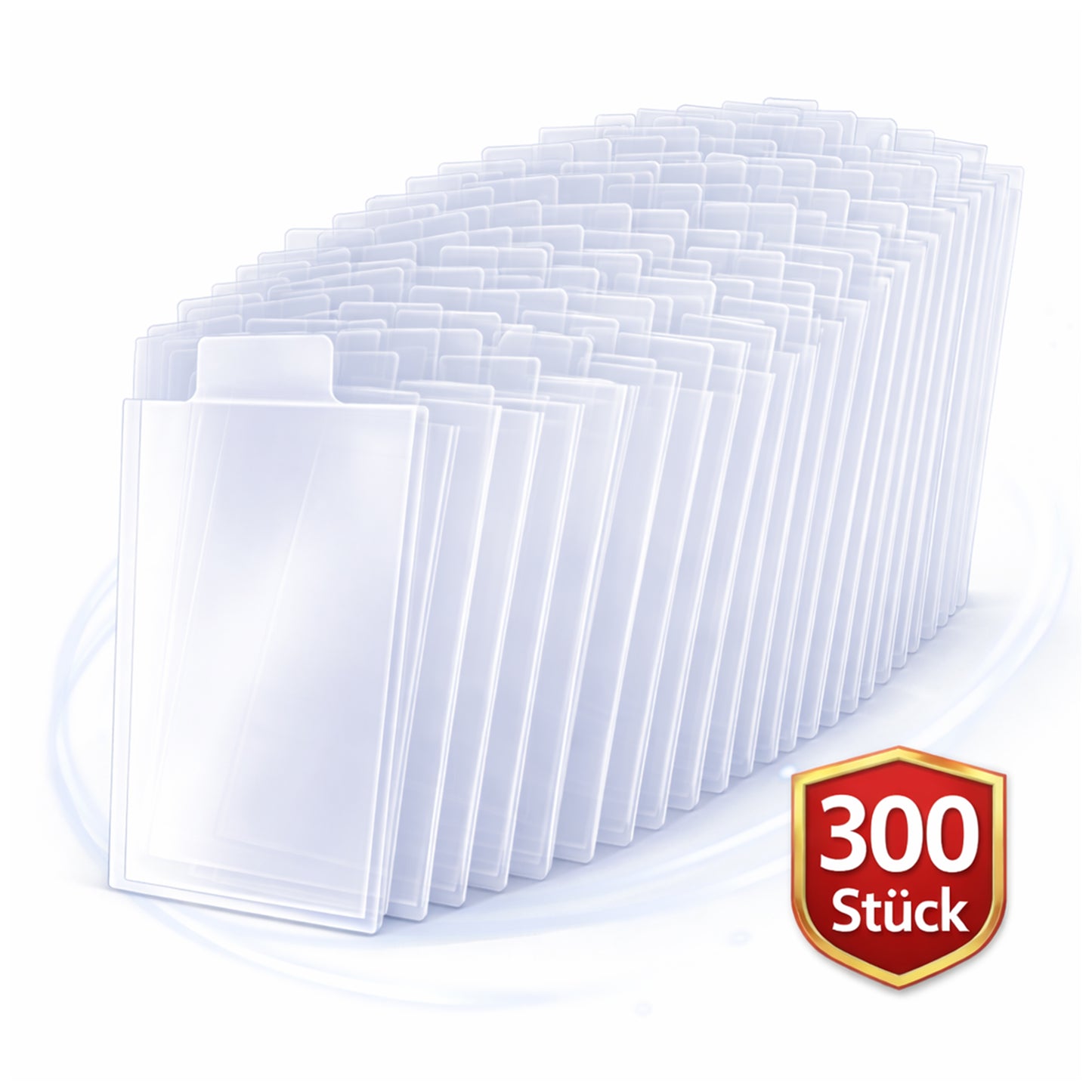 Tab Sleeves – Penny Sleeves mit Zuglasche für Toploader | Schonende Kartenentnahme | 100–1000 Stück