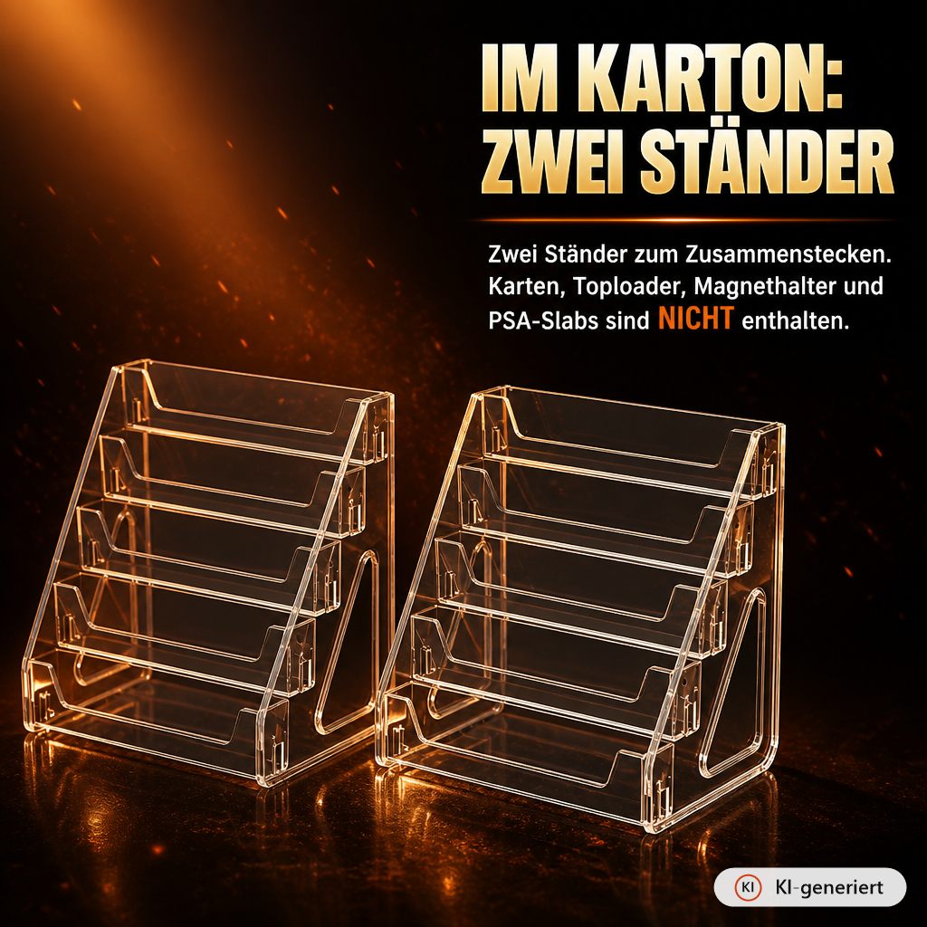 Lieferumfang zwei Staender, Karten nicht enthalten