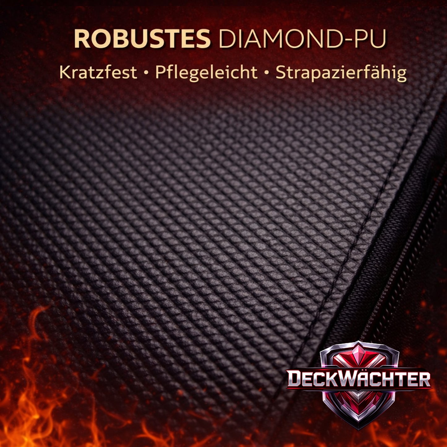 Toploader Binder Schwarz – Sammelkarten Ordner für 112 Toploader – 14 Seiten Kartenmappe mit Reißverschluss