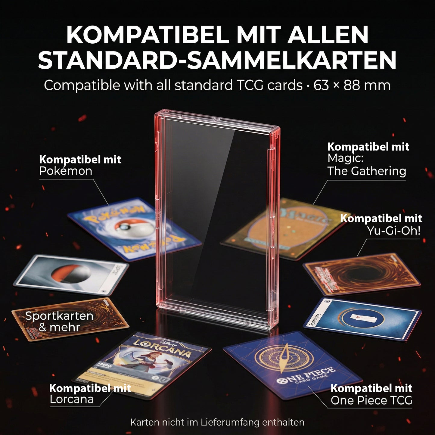 DeckWächter Snap Cases für Sammelkarten – Toploader Cases Set | Pokémon, MTG, Yu-Gi-Oh!, Sportkarten