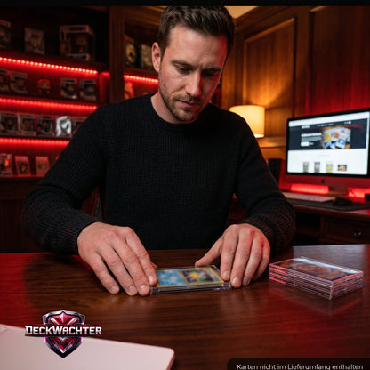 DeckWächter Snap Cases für Sammelkarten – Toploader Cases Set | Pokémon, MTG, Yu-Gi-Oh!, Sportkarten