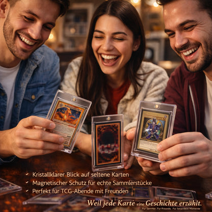 Magnetischer Kartenhalter 35PT – Transparente Premium Kartenhülle mit UV-Schutz – Für Sammel- & Trading Cards