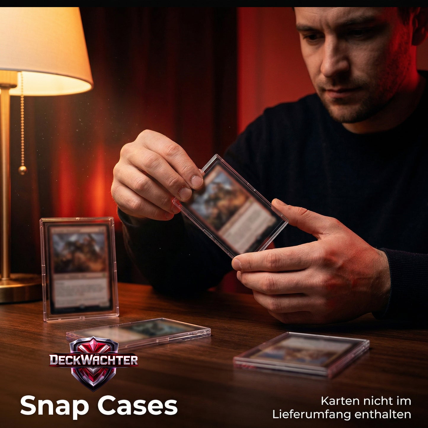 DeckWächter Snap Cases für Sammelkarten – Toploader Cases Set | Pokémon, MTG, Yu-Gi-Oh!, Sportkarten