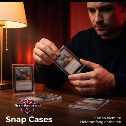 DeckWächter Snap Cases für Sammelkarten – Toploader Cases Set | Pokémon, MTG, Yu-Gi-Oh!, Sportkarten