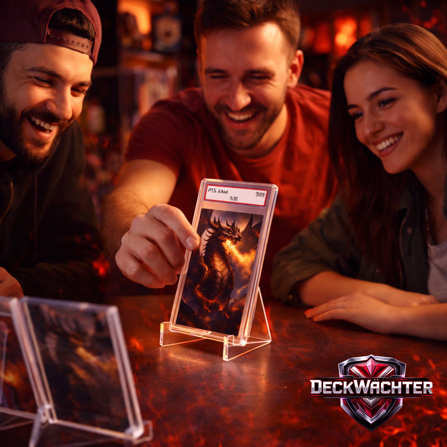 Acryl Kartenständer – 5er Set Klarer Display-Ständer für Sammelkarten, PSA Slabs & Magnet-Hüllen