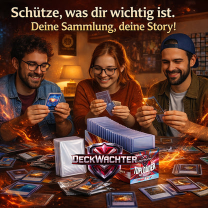 20 Einheiten Toploader Karton Mega Paket 2000 Toploader + 2000 Penny Sleeves