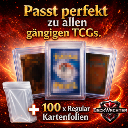 400 Toploader + 400 Sleeves Set 3"x4" für TCG Sammelkarten