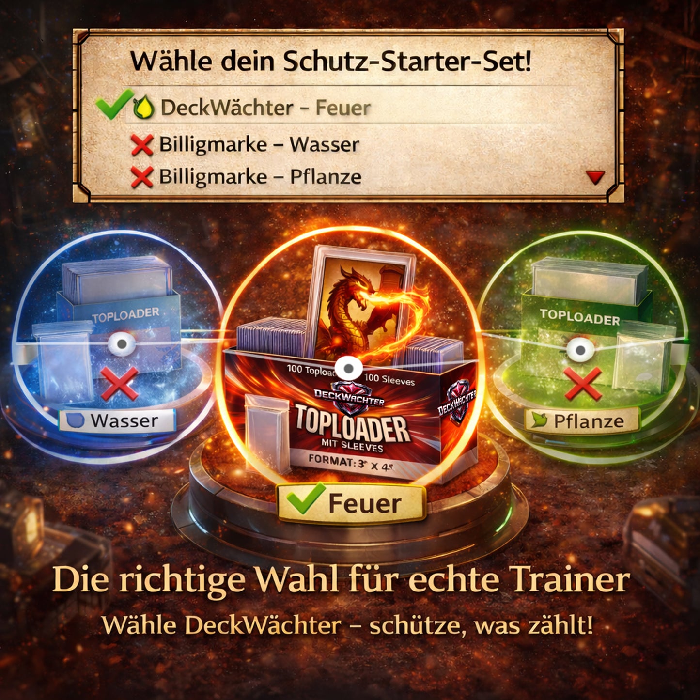 20 Einheiten Toploader Karton Mega Paket 2000 Toploader + 2000 Penny Sleeves