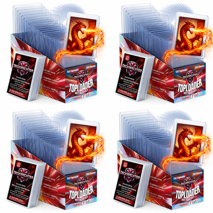 100 Toploader + 100 Sleeves Set 3"x4" für TCG Sammelkarten