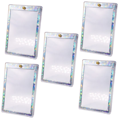 Magnetkartenhalter – Hologramm-Rahmen Gold oder Silber | UV-Schutz | Premium Display & Schutz | Kompatibel mit Pokémon, Magic & Yu-Gi-Oh! Karten