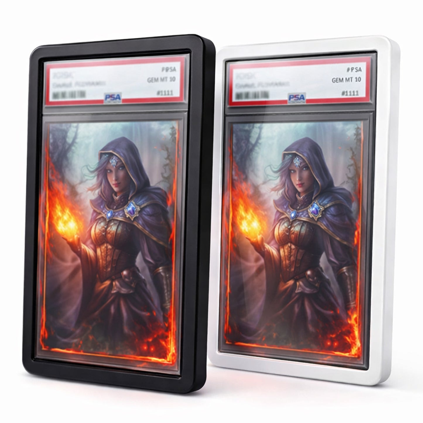 PSA Bumper – Silikon-Schutzrahmen für PSA Graded Karten | 1er oder 5er-Set Schwarz oder Weiß