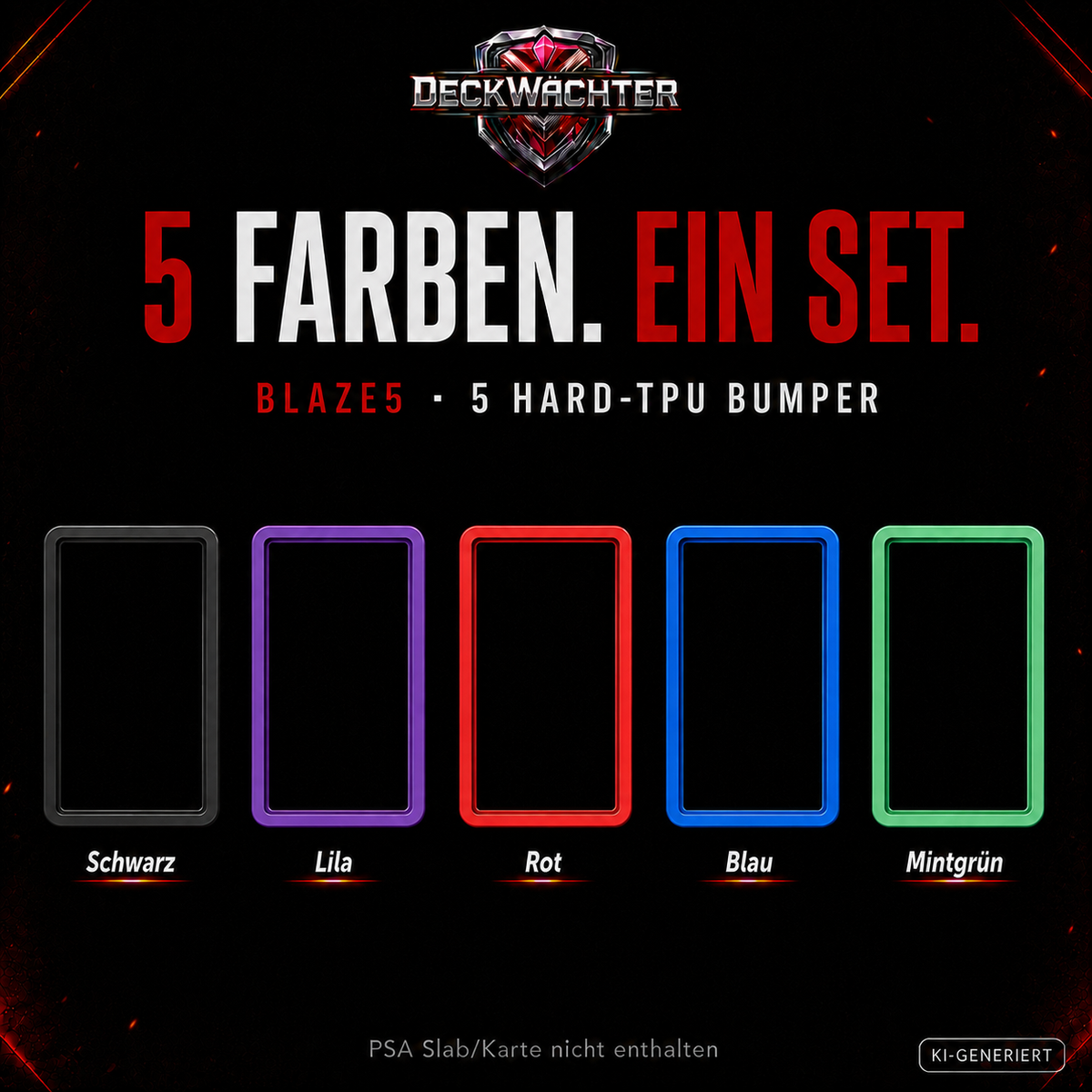 BLAZE5 – fünf Farben im Set