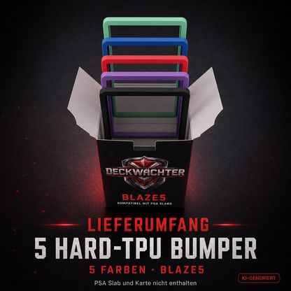 BLAZE5 Lieferumfang – fünf Hard-TPU Bumper