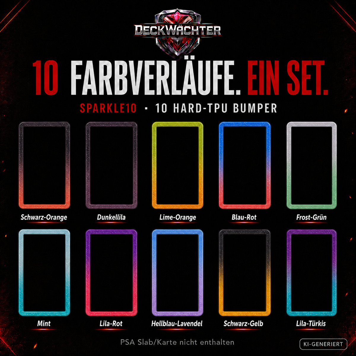 SPARKLE10 – zehn glitzernde Farbverläufe im Set
