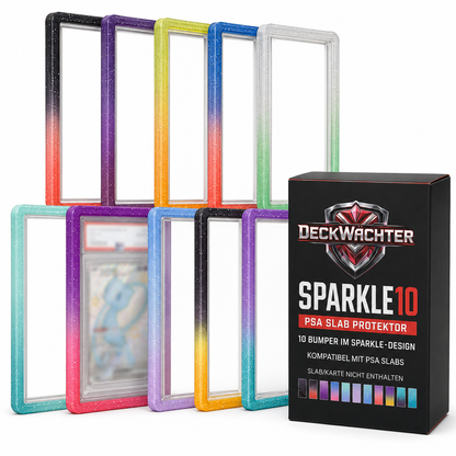 DeckWächter SPARKLE10 – 10 Hard-TPU Bumper mit Glitzer-Farbverlauf