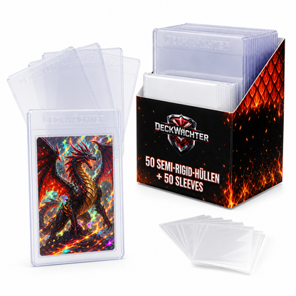 Semi-Rigid Holder – 50 Card Saver + 50 Penny Sleeves