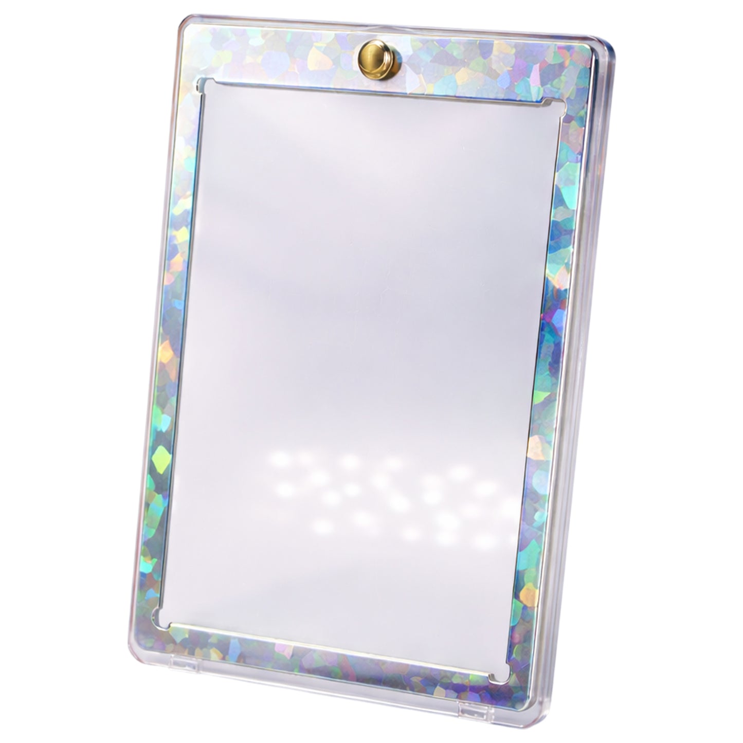 Magnetkartenhalter – Hologramm-Rahmen Gold oder Silber | UV-Schutz | Premium Display & Schutz | Kompatibel mit Pokémon, Magic & Yu-Gi-Oh! Karten