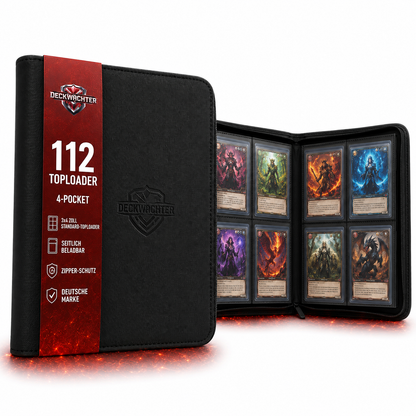DeckWächter 4-Pocket Toploader Binder für 112 Toploader