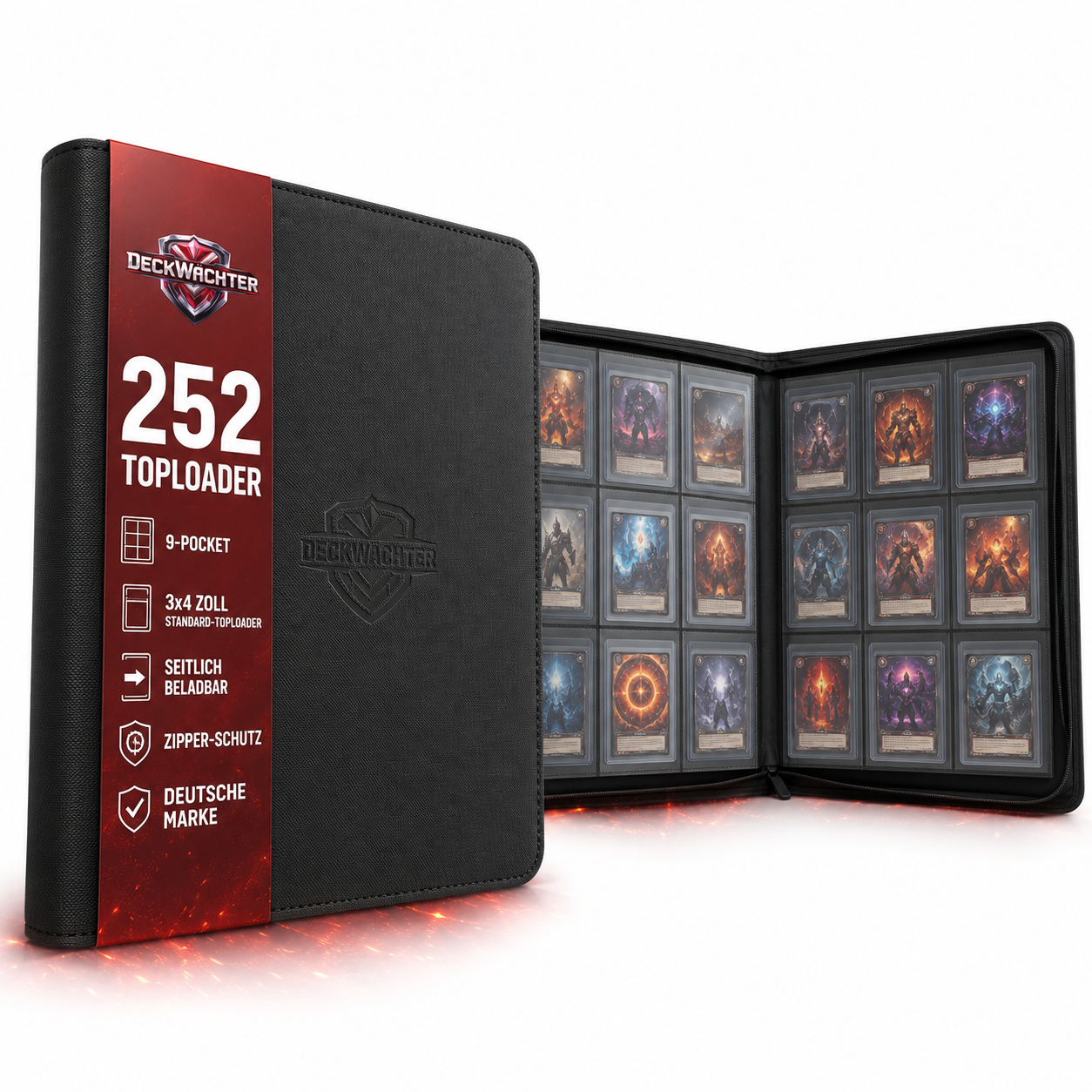DeckWächter 9-Pocket Toploader Binder für 252 Toploader