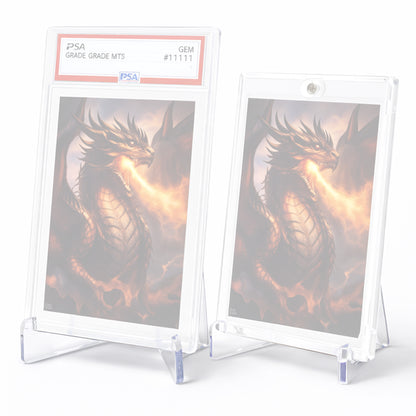 Acryl Kartenständer – 5er Set Klarer Display-Ständer für Sammelkarten, PSA Slabs & Magnet-Hüllen